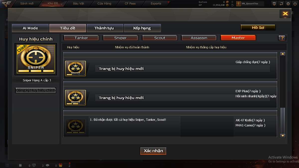 shop acc cf uy tin gia re